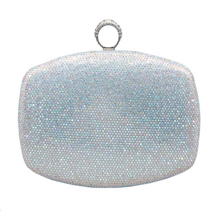 AB Black Clasp Closure Shimmery Evening Clutch Bag, This high quality evening clutch is both unique and stylish. perfect for money, credit cards, keys or coins, comes with a wristlet for easy carrying, light and simple. Look like the ultimate fashionista carrying this trendy Shimmery Evening Clutch Bag!