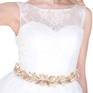 AB GoldPearl Rhinestone Sprout Sash Ribbon Bridal Wedding Belt / Headband, A timeless selection, this sparkling rhinestone Sash, Bridal Belt, Rhinestone Belt, Bridal Belt Sash, Wedding Belt, Crystal Sash Belt is exceptionally elegant, adding an exquisite detail to your wedding dress or tie it on your hair for a glamorous, beautiful self tie headband elevating your hairstyle on your super special day. 