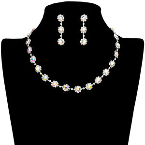 Ab Floral Crystal Rhinestone Collar Necklace, a beautifully crafted design adds a gorgeous glow to your special outfit. Rhinestone collar necklaces that fit your lifestyle on special occasions! The perfect accessory for adding just the right amount of shimmer and a touch of class to special events. 