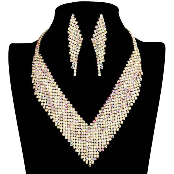 Ab Gold Pave Crystal Rhinestone Marquise V Collar Necklace, enhance your attire with this vibrant beautiful rhinestone v-collar necklace to dress up or down your look. Look like the ultimate fashionista with this crystal marquise necklace! add something special to your outfit! It will be your new favorite accessory.