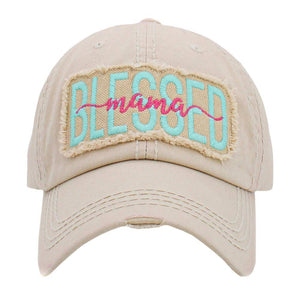 Beige Blessed Mama Message Vintage Baseball Cap, keeps your face from harmful ultraviolet rays and prevents sunburn in summer. This beautiful baseball cap is comfortable to wear for a long time in hot weather. Mama message baseball cap is great for outdoor activities or indoor wear. The vintage baseball cap is a good companion when you go shopping, fishing, beach travel, camping, or hiking. 