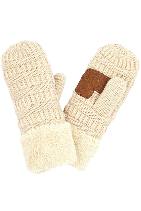 Beige C C Solid Color Knitted Mitten Gloves, give your look so much more eye-catching with a solid color. It gives you a cozy feel, very fashionable, attractive, and cute looking in the winter season and cold days. This easy and classic glove is soft and muted. Before running out the door into the cool air, you’ll want to reach for these toasty gloves to keep your hands incredibly warm. An awesome pair of gloves that fits with any outfit with style.