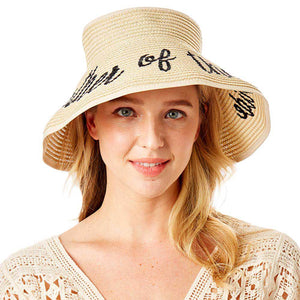 Beige Mother Of The Bride Message Roll Up Foldable Visor Sun Hat, This visor hat with Mother Of The Bride Message is Open top design offers great ventilation and heat dissipation. Features a roll-up function; incredibly convenient as it is foldable for easy storage or for taking on the go while traveling. Wonderful UV Protection Summer sun hat that is perfect for gardening, walking along the beach,hanging by the pool, or any other outdoor activities.