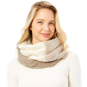Beige Multi Color Infinity Scarf, is on trend and a beautiful scarf that amps up your beauty with comfort to a greater extent. Great to wear daily in the cold winter to protect you against the chill. It accents the glamour with a plush material that feels amazing and snuggled up against your cheeks. This scarf is a versatile choice that can be worn in many ways. 