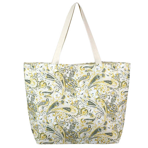 Beige Paisley Beach Bag great if you are out shopping, going to the pool or beach, this beige paisley tote bag is the perfect accessory. Spacious enough for carrying all your essentials. Great for Beach, Vacation, Pool, Birthday Gift, Mother's Day Gift, Anniversary Gift, Beige Paisley Shopper Bag, The Must Have Accessory!