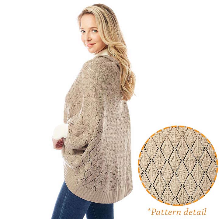 Beige Soft Patterned Crochet Shrug, is complete protection from cold weather and chill that fits with any of your outfits easily. Different color variation makes it more attractive. It's easy to put on and off. This soft patterned shrug gives you a unique yet beautiful look. It ensures your upper body keeps perfectly toasty when the temperatures drop.