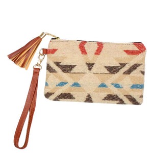 Beige Trendy Western Print Wristlet Pouch Bag, comes with detachable strap. It looks like the ultimate fashionista while carrying this trendy pouch bag! It will be your new favorite accessory to hold onto all your necessary and handy items. Easy to carry specially when you need hands-free and lightweight to run errands or a nigh out on the town. Fits your phone, wallet, keys etc. A caring gift for ones you care.