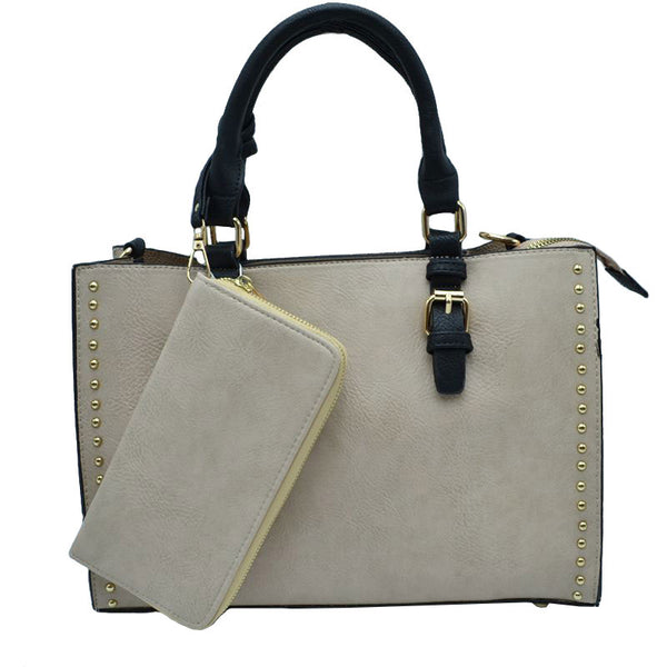 Beige Womens Stylist 3 IN 1 Faux Leather Tote Hand Bag, This tote features a top Zipper closure and has one big main compartment. That is specious enough to hold all your essentials. Every outfit needs to be planned with this adorable handbag. This tote Bags for women are perfect for any occasion - whether you are heading to work, on a weekend getaway, going to a party, or traveling, they are your perfect daily companion to over your hand & make great gifts too. 