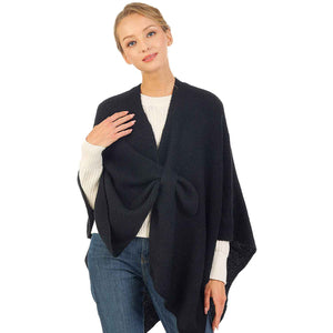 Black  Solid Knitted Basic Cape, is beautifully designed with solid color that amps up your beauty to a greater extent. It enriches your attire with perfect combination. Breathable Fabric, comfortable to wear, and very easy to put on and off. Suitable for Weekend, Work, Holiday, Beach, Party, Club, Night, Evening, Date, Casual and Other Occasions in Spring, Summer and Autumn. Perfect Gift for Wife, Mom, Birthday, Holiday, Anniversary, Fun Night Out.