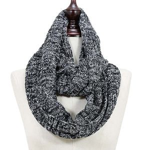 Black Acrylic Knitted Infinity Scarf, is nicely printed with a beautiful infinity style that makes your beauty more enriched with perfect attraction. Great to wear daily in the cold winter to protect you against the chill. It accents the glamour with a plush material that feels amazing and snuggled up against your cheeks. This scarf is a versatile choice that can be worn in many ways. A beautiful gift for your Wife, Mom, and your beloved ones on their birthdays or any other occasion.
