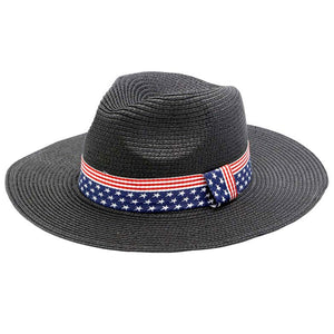 Black American USA Flag Band Panama Straw Sun Hat, whether you’re basking under the summer sun at the beach, lounging by the pool, or kicking back with friends at the lake, a great hat can keep you cool and comfortable even when the sun is high in the sky.  Large, comfortable, and perfect for keeping the sun.