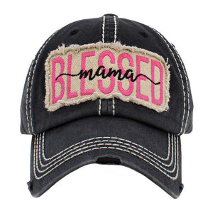 Black Blessed Mama Message Vintage Baseball Cap, keeps your face from harmful ultraviolet rays and prevents sunburn in summer. This beautiful baseball cap is comfortable to wear for a long time in hot weather. Mama message baseball cap is great for outdoor activities or indoor wear. The vintage baseball cap is a good companion when you go shopping, fishing, beach travel, camping, or hiking. 