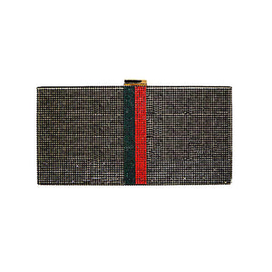Black Bling Color Block Rectangle Evening Clutch Crossbody Bag. look like the ultimate fashionista even when carrying a small Clutch Crossbody for your money or credit cards. Great for when you need something small to carry or drop in your bag. Perfect for grab and go errands, keep your keys handy & ready for opening doors as soon as you arrive.