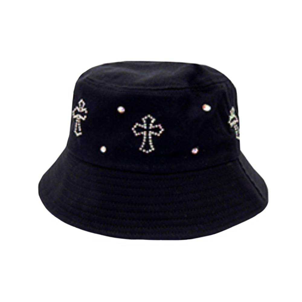 Black Bling Cross Bucket Hat, Keep your styles on even when you are relaxing at the pool or playing at the beach. Large, comfortable, and perfect for keeping the sun off of your face, neck, and shoulders. These are Perfect gifts for Christmas or any meaningful religious ceremony. Due to this, all eyes are fixed on you.