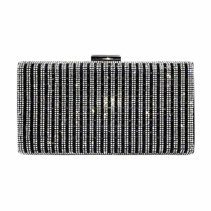 Black Bling Evening Clutch Crossbody Bag, is beautifully designed and fit for all occasions & places. Show your trendy side with this awesome clutch crossbody bag. Versatile enough for carrying straight through the week, perfectly lightweight to carry around all day on special occasions. Perfect for makeup, money, credit cards, keys or coins, and many more things. This bling crossbody bag features a crossbody chain strap and clasp closure that makes your life easier and trendier. 