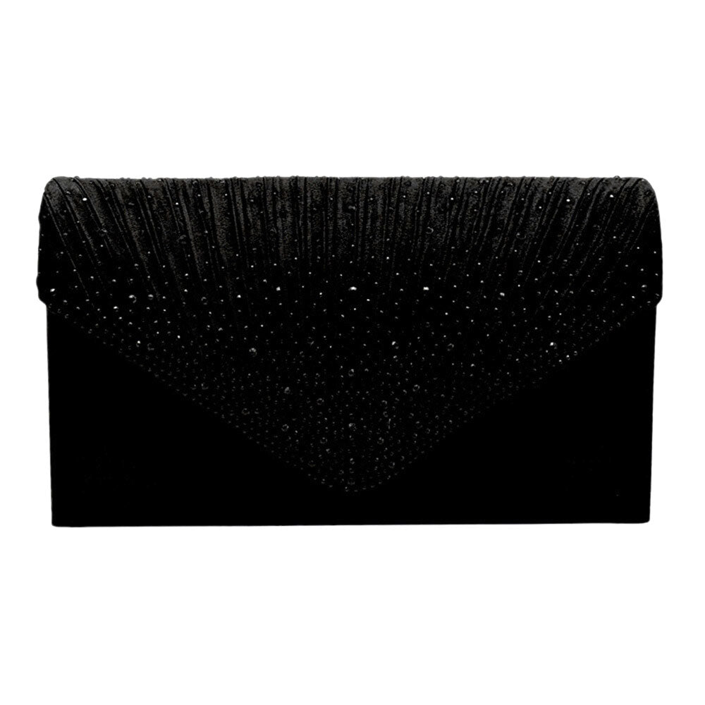 Black Bling Evening Clutch Crossbody Bag. Look like the ultimate fashionista with these Clutch crossbody Bag! Add something special to your outfit! This fashionable bag will be your new favorite accessory. Perfect Birthday Gift, Anniversary Gift, Mother's Day Gift, Graduation Gift, Valentine's Day Gift.