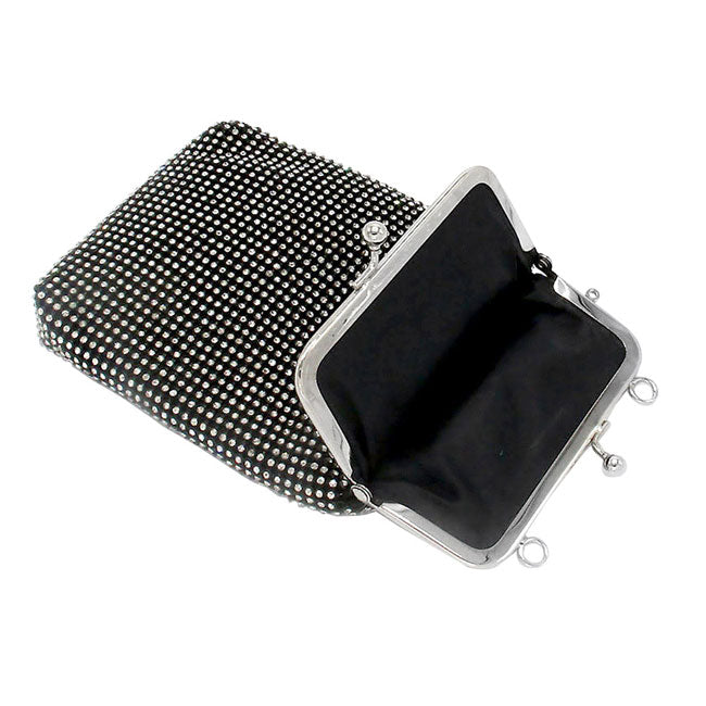 Black Bling Evening Crossbody Bag. Look like the ultimate fashionista with these Crossbody bags! Add something special to your outfit! This fashionable bag will be your new favorite accessory. Perfect Birthday Gift, Anniversary Gift, Mother's Day Gift, Graduation Gift, Valentine's Day 