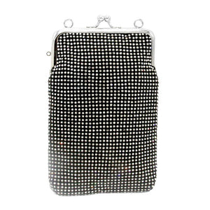 Black Bling Evening Crossbody Bag. Look like the ultimate fashionista with these Crossbody bags! Add something special to your outfit! This fashionable bag will be your new favorite accessory. Perfect Birthday Gift, Anniversary Gift, Mother's Day Gift, Graduation Gift, Valentine's Day 