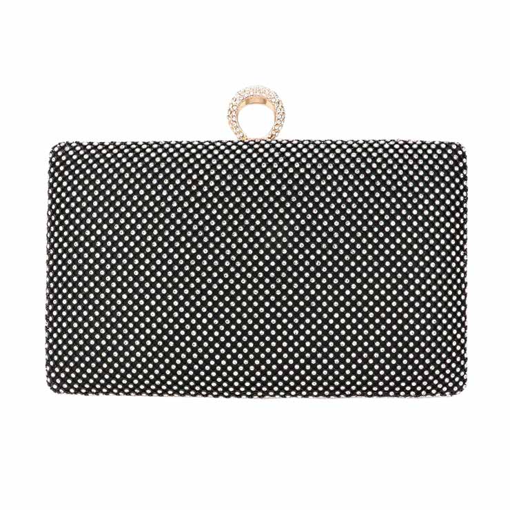 Black Bling Rectangle Clutch Evening Crossbody Bag, is beautifully designed and fit for all occasions & places. Show your trendy side with this awesome evening crossbody bag. Versatile enough for carrying straight through the week, perfectly lightweight to carry around all day on special occasions. Perfect for makeup, money, credit cards, keys or coins, and many more things. This bling rectangle crossbody bag features a detachable shoulder chain and clasp closure that makes your life easier and trendier.