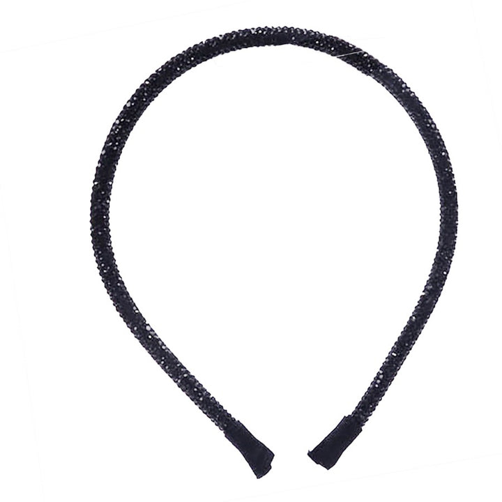 Black Bling Stone Accented Giltzy Bead Padded Crystal Shimmer Hair Headband, soft, shiny headband makes you feel extra glamorous. Push your hair back, add a pop of color and shine to any plain outfit, Goes well with all outfits! Receive compliments, be the ultimate trendsetter. Perfect Birthday Gift, Mother's Day, Easter 