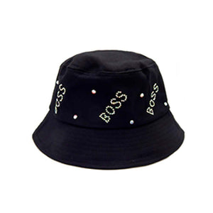 Black Boss Bling Message Bucket Hat, Keep your styles on even when you are relaxing at the pool or playing at the beach. Large, comfortable, and perfect for keeping the sun off of your face, neck, and shoulders. Perfect gifts for Christmas, holidays, or any meaningful occasion. Due to this, all eyes are fixed on you.