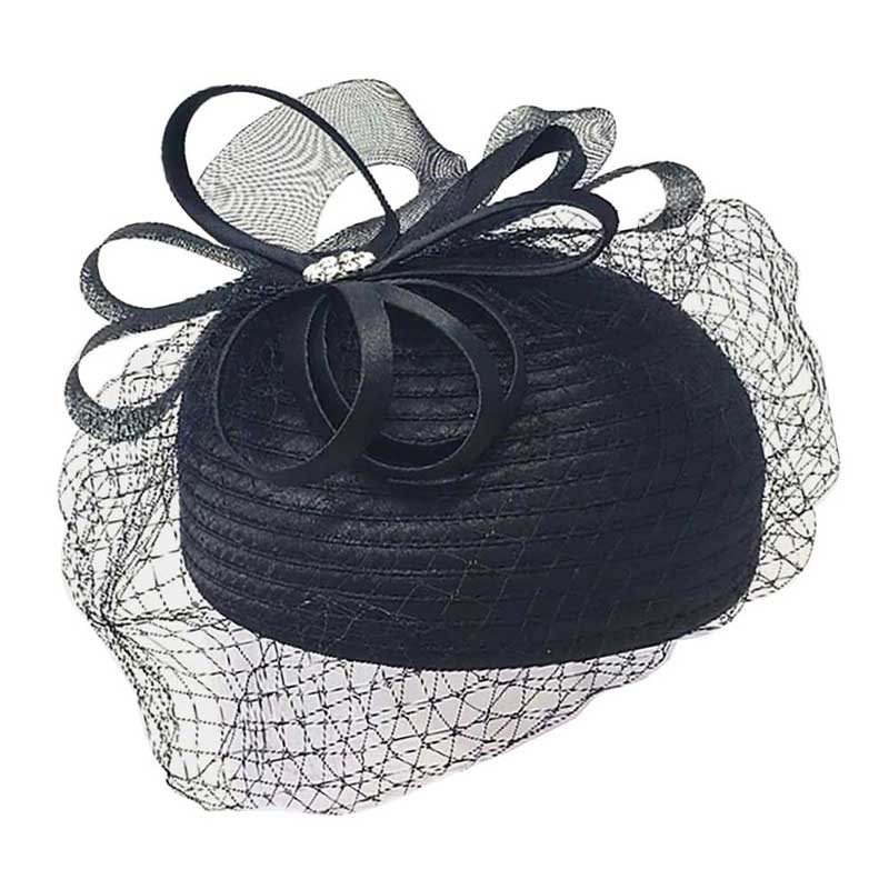 Black Bow Mesh Dressy Hat, This fascinator which is not big enough to cover the whole of your head.Perfect for the elegant, extravagant and modern looking. Superb hat with a veil , with an unusual form of lines give the elegance and eccentricity to your outfit. A hat will make you keep your back straight, feel confident and be admirable. Perfect For Wedding, christmas, Halloween, Tee Party, Photo Prop, cocktail, Bridal Party and Other Occasions.