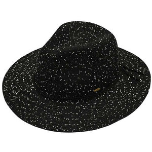 Black C C Knitted Panama Hat with Sequins, a beautiful & comfortable panama hat with sequins is suitable for summer wear to amp up your beauty & make you more comfortable everywhere. Excellent panama hat with sequins for wearing while gardening, traveling, boating, on a beach vacation, or to any other outdoor activities.