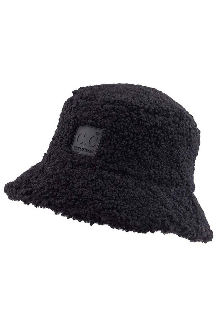 Black C C Sherpa Bucket Hat with Rubber Patch, whether you’re basking under the summer sun at the beach, lounging by the pool, or kicking back with friends at the lake, a great hat can keep you cool and comfortable even when the sun is high in the sky. Large, comfortable, and perfect for keeping the sun off of your face, neck, and shoulders, ideal for travelers who are on vacation or just spending some time in the great outdoors. Stay stylish & comfortable