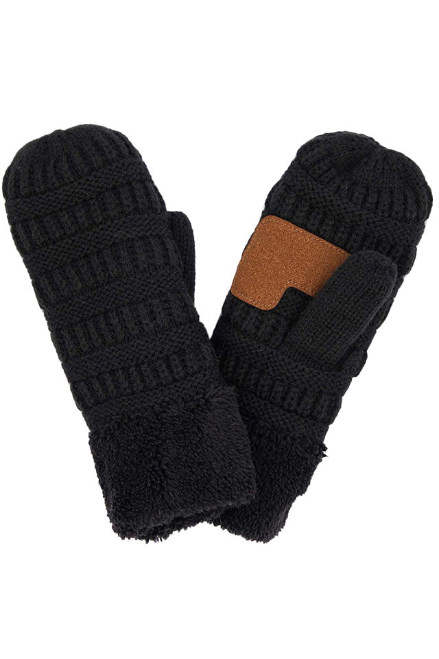 Black C C Solid Color Knitted Mitten Gloves, give your look so much more eye-catching with a solid color. It gives you a cozy feel, very fashionable, attractive, and cute looking in the winter season and cold days. This easy and classic glove is soft and muted. Before running out the door into the cool air, you’ll want to reach for these toasty gloves to keep your hands incredibly warm. An awesome pair of gloves that fits with any outfit with style.