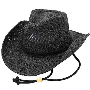 Black C C Solid Cowboy Hat, Whether you’re lounging by the pool or attend at any event. This is a great hat that can keep you stay cool and comfortable in a party mood. It amps up your beauty & class to a greater extent. Perfect Gift Cool Fashion Cowboy, Birthday, Holiday, Valentine's Day, Christmas.