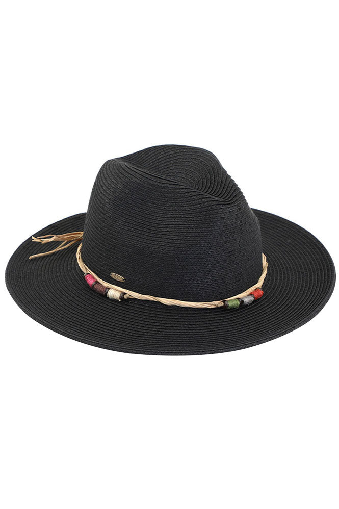 Black C.C Multi Threaded Toggles Trim Panama Hat, whether you’re basking under the summer sun at the beach, lounging by the pool, or kicking back with friends at the lake, a great hat can keep you cool and comfortable even when the sun is high in the sky. Comfortable, and perfect for keeping the sun off of your face, neck, and shoulders, ideal for travelers who are on vacation or just spending some time in the great outdoors.