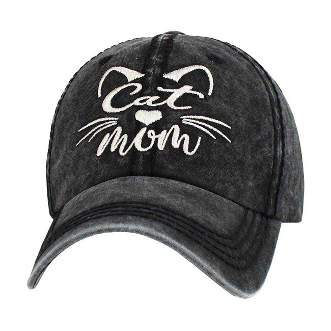 Black Cat Mom Message Vintage Baseball Cap, it is an adorable baseball cap that has a vintage look, giving it that lovely appearance. Adjustable snapback closure tab with a mesh back and a pre-curved bill. Fun cool mother themed message vintage cap perfect for those who love the animal. Perfect for walking in the sun or rain. No matter where you go on the beach or summer party it will keep you cool and comfortable.