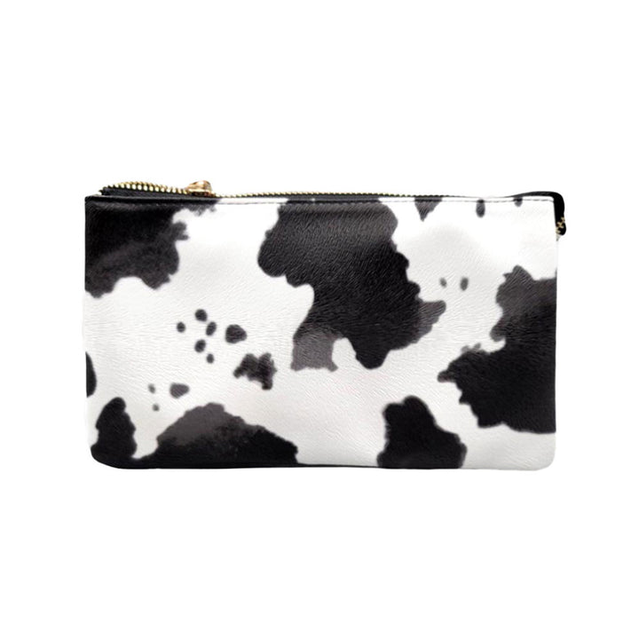 Black Cow Patterned Trio Faux Leather Rectangle Crossbody Bag, Look like the ultimate fashionista with these Crossbody bags! Add something special to your outfit! This fashionable bag will be your new favorite accessory. Perfect Birthday Gift, Anniversary Gift, Mother's Day Gift, Graduation Gift.