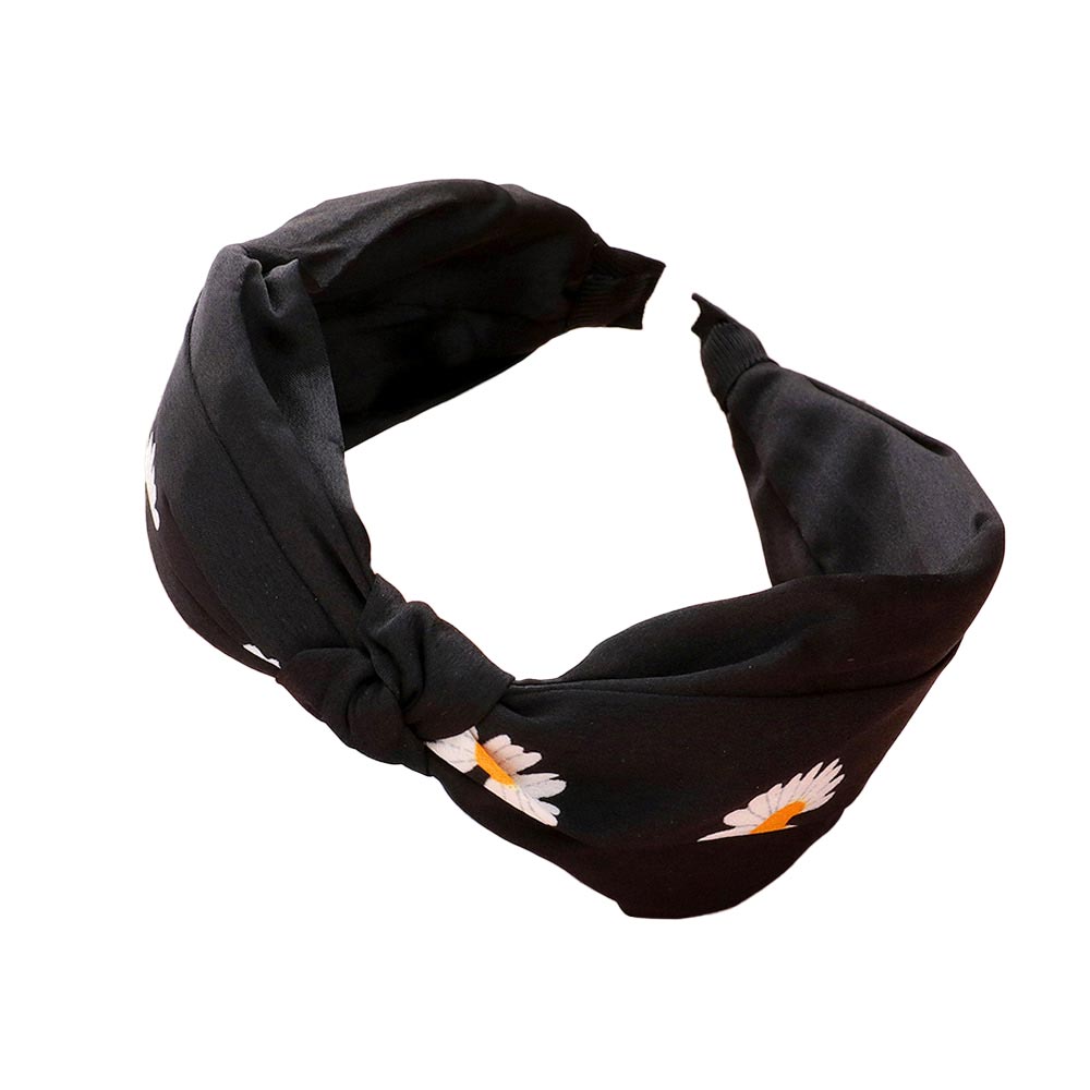 Beige Daisy Flower Pointed Knot Burnout Headband, create a natural & beautiful look while perfectly matching your color with the easy-to-use daisy flower pointed knot burnout headband. Perfect for everyday wear, special occasions, outdoor festivals, and more. Awesome gift idea for your loved one or yourself.