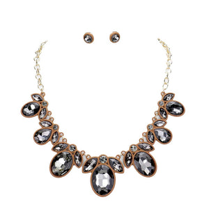 Black Diamond Oval Marquise Glass Crystal Collar Necklace. These gorgeous Crystal pieces will show your class in any special occasion. The elegance of these Crystal goes unmatched, great for wearing at a party! Perfect jewelry to enhance your look. Awesome gift for birthday, Anniversary, Valentine’s Day or any special occasion.