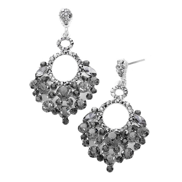 Aqua Rhodium Marquise Crystal Chandelier Statement Evening Earrings, put on a pop of color to complete your ensemble. Perfect for adding just the right amount of shimmer & shine and a touch of class to special events. Perfect Birthday Gift, Anniversary Gift, Mother's Day Gift, Graduation Gift.