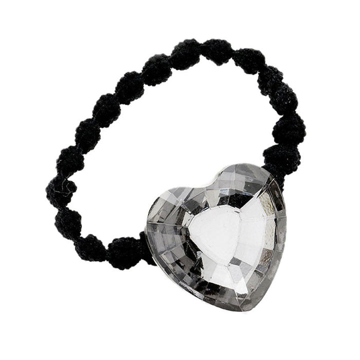 Crystal Heart Accented Stretch Hair Band is a stylish accessory that adds elegance to any hairstyle. The beautiful crystal heart accent complements both casual and formal looks, making it a versatile addition to your hair accessory collection. The stretch design ensures a comfortable fit for all hair types.