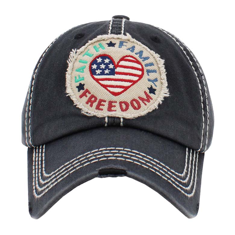 Black Faith Family Freedom Message Usa Flag Heart Baseball Cap, show your love for Your country with this sweet patriotic Faith Family Freedom Message Usa Flag Heart Baseball Cap. Great for Election Day, National Holidays, Flag Day, 4th of July, Memorial Day, and Labor Day. Perfect gift for any national holiday and occasion.