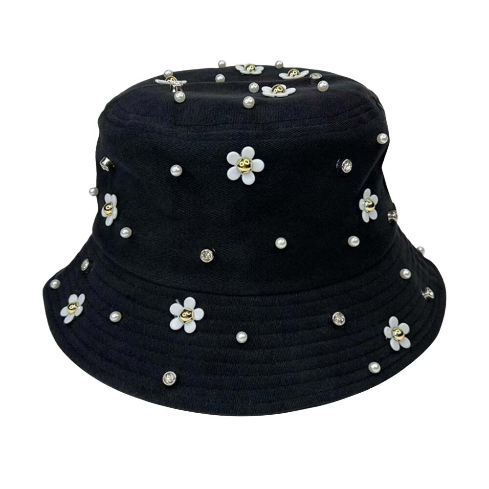 Black Flower Embellished Bucket Hat, is a beautiful addition to your attire that will amp up your outlook to a greater extent. Before running out the door into the cool air, you’ll want to reach for this flora bucket hat for comfort & beauty. Accessorize the flower-embellished bucket hat to cover up a bad hair day. It's the autumnal touch you need to finish your outfit in style. Perfect to carry with while on a tour, beach, outing, under the sun, or at any beach party.