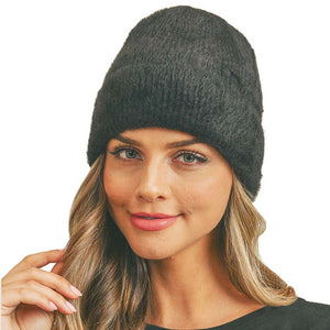 Black Fuzzy Solid Beanie Hat, wear it with any outfit before running out of the door into the cool air to keep yourself warm and toasty and absolutely unique. You’ll want to reach for this toasty beanie to stay trendy on any occasion at any place. Accessorize the fun way with this fuzzy solid Beanie Hat. It's an awesome winter gift accessory for Birthdays, Christmas, Stocking stuffers, holidays, anniversaries, and Valentine's Day to friends, family, and loved ones. Happy winter!