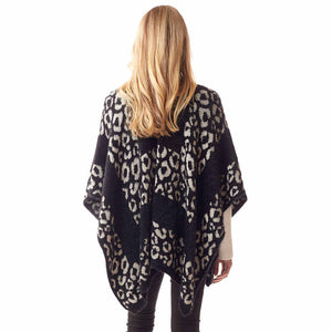 Leopard Patterned Soft Fuzzy Ruana Poncho Soft Leopard Shawl Cape Wrap, are trending and an easy, comfortable, warm option you can easily throw on and look great in any outfit! Perfect Birthday Gift , Christmas Gift , Anniversary Gift, Regalo Navidad, Regalo Cumpleanos, Valentine's Day Gift, Dia del Amor