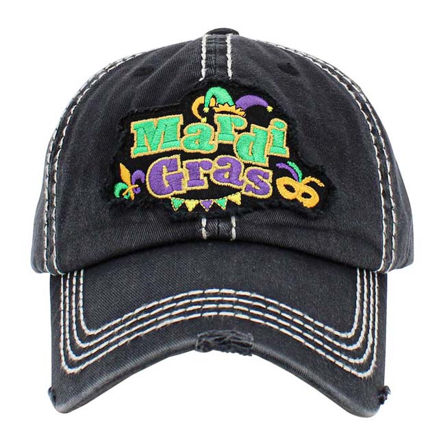 Pink Mardi Gras Message Vintage Baseball Cap, An awesome & cool Mardi Gras-themed vintage cap that will not only save a bad hair day but also amps up your beauty to a greater extent on this Mardi Gras. This vintage baseball cap is made for you to show off your trendy & perfect choice for Mardi Gras party. It's fully adjustable and easy to wear in the perfect style!