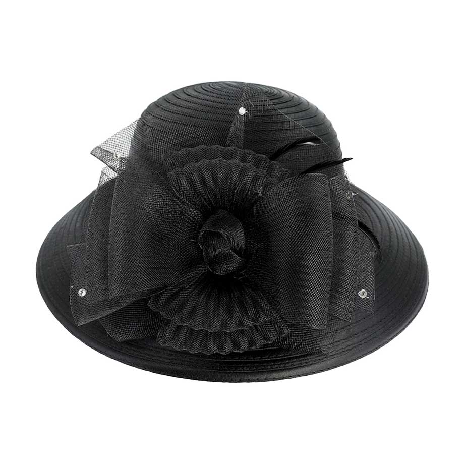 Black Mesh Bow Dressy Hat, is an elegant and high fashion accessory for your modern couture. Unique and elegant hats, family, friends, and guests are guaranteed to be astonished by this mesh bow dressy hat. The fascinator hat with exquisite workmanship is soft, lightweight, skin-friendly, and very comfortable to wear. 