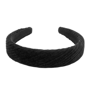 Black Oblique Line Detailed Headband, this headband looks great and keeps your hair in place and you feel so comfy. you will be protected from the harshest of elements. Perfect for a wide range of sports, even from yoga and hiking to running and cycling. A cute gift for the person you love the most.