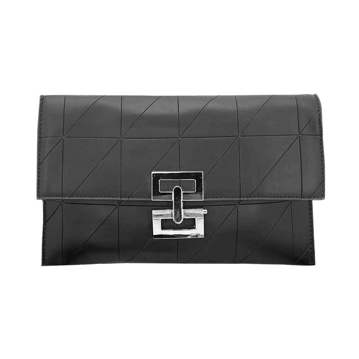 Black Pattern Detailed Rectangle Wristlet Clutch Crossbody Bag, These patterned details Clutch bags are fit for all occasions and places. perfect for makeup, money, credit cards, keys, or coins, comes with a wristlet for easy carrying, light, and simple. Its catchy and awesome appurtenance drags everyone's attraction to you. These beautiful and trendy bags have adjustable and detachable hand straps that make your life more comfortable.