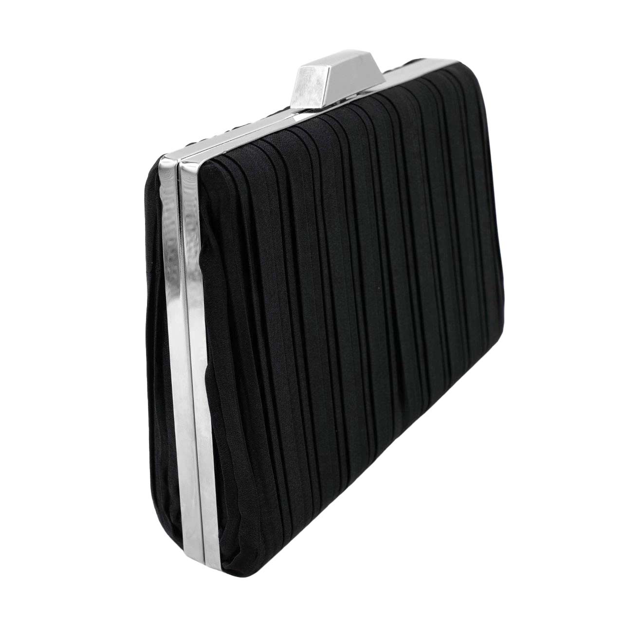 Black Pleated Evening Clutch Crossbody Bag, is beautifully designed and fit for all occasions & places. Show your trendy side with this awesome clutch crossbody bag. Have fun and look stylish. Versatile enough for carrying straight through the week, perfectly lightweight to carry around all day.  