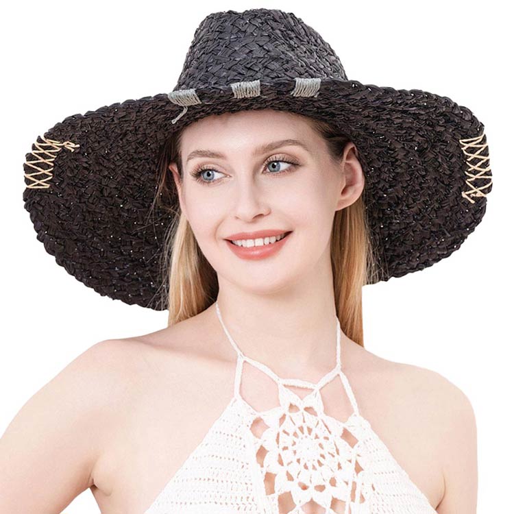 Beige Raffia Pointed Straw Sun Hat, This raffia Pointed Straw sun hat features a large brim and a lovely textured hat bucket. Not only functional but very stylish, the Sun Hat will give your outfit an individual, elegant touch. Perfect gifts for weddings, holidays, or any occasion. Due to this, all eyes are fixed on you.