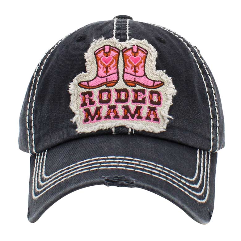 Black Rodeo Mama Message Western Boots Vintage Baseball Cap, is a fun, cool & Message, Mother, Shoes, Western-themed cap that gives you a different yet beautiful look to amp up your confidence. Show your love for Mama with this beautiful Vintage Baseball Cap. An excellent gift for your mom on her any meaningful occasion.