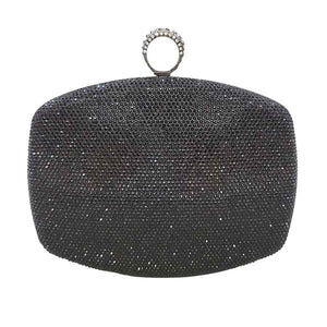 Black Clasp Closure Shimmery Evening Clutch Bag, This high quality evening clutch is both unique and stylish. perfect for money, credit cards, keys or coins, comes with a wristlet for easy carrying, light and simple. Look like the ultimate fashionista carrying this trendy Shimmery Evening Clutch Bag!