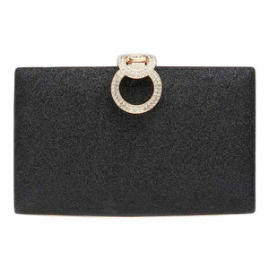 Black Shimmery Evening Clutch Crossbody Bag, The high-quality clutch is elegant and glamorous. Ladies' luxury night clutch purses and evening bags, which is a very practical handbag. The unique design will make you shine. perfect for money, credit cards, keys or coins, etc. This Shimmery evening detachable clutch bag  Crossbody chain strap, sparkling adorn all sides of this lustrous style, special occasion bag, will add a romantic and glamorous touch to your special day.